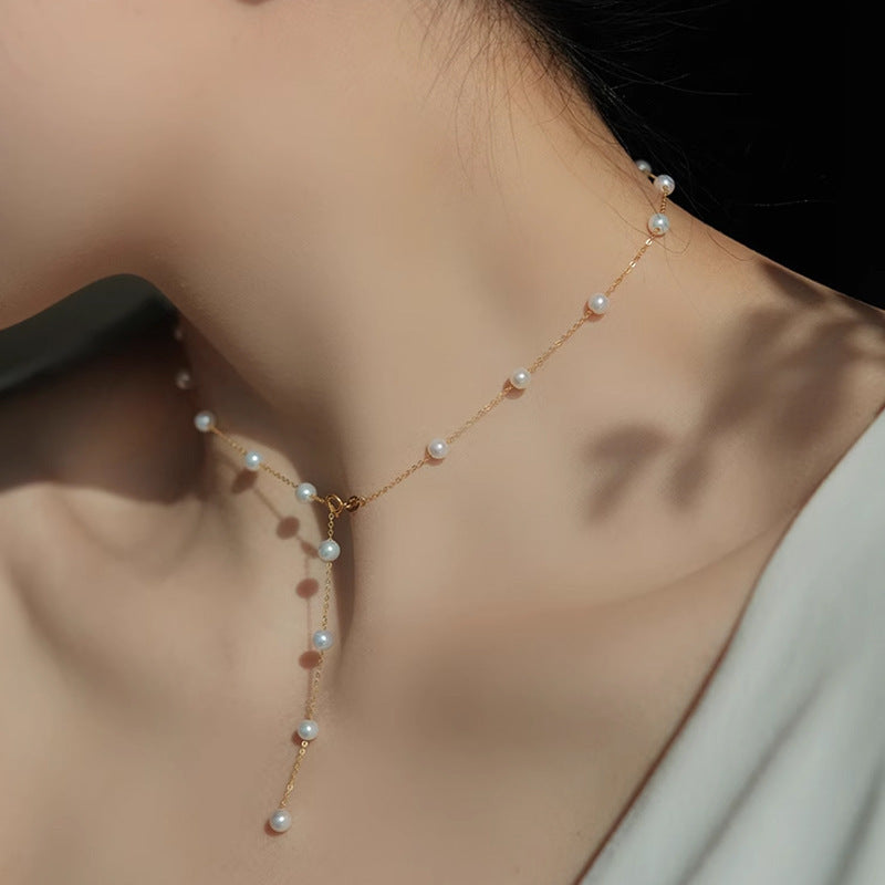Starry Natural Freshwater Pearl Necklace