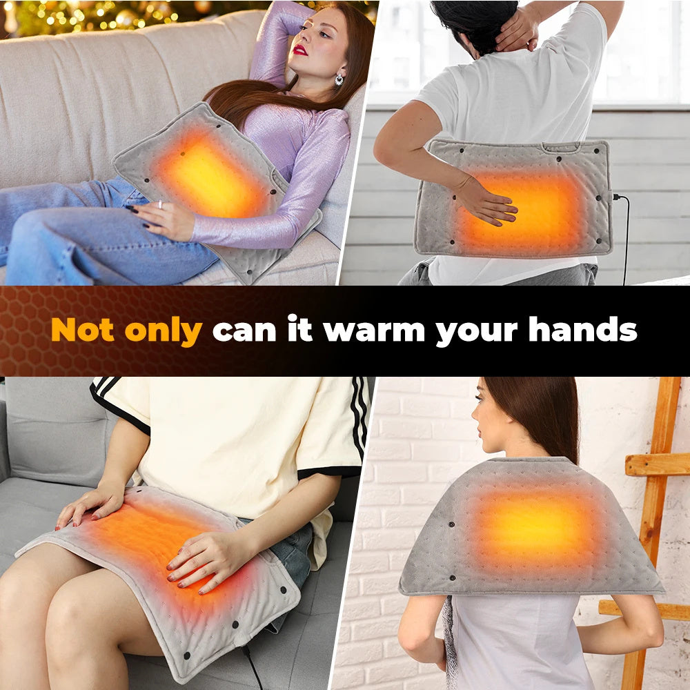 Electric Heating Pad Hand Warmer Heating Muff For Hands USB Plug In Muff Heated Hand Warmer Electric Winter Autumn Keeps Hands Warm Portable Warm Winter Hand Heater For Home Room Warming Blanket