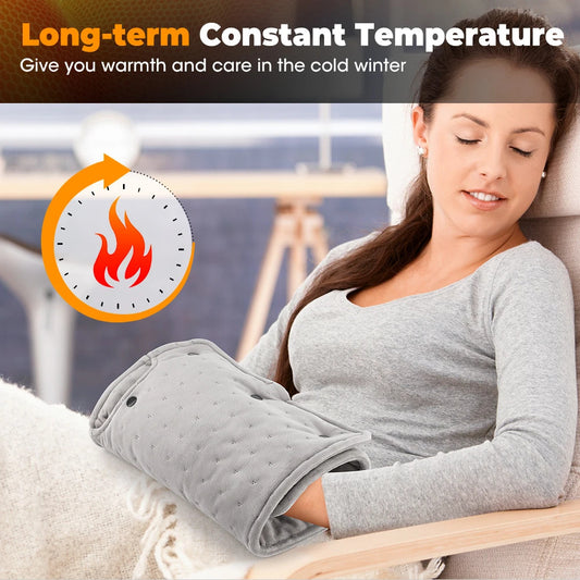 Electric Heating Pad Hand Warmer Heating Muff For Hands USB Plug In Muff Heated Hand Warmer Electric Winter Autumn Keeps Hands Warm Portable Warm Winter Hand Heater For Home Room Warming Blanket