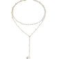 Pearl Double Layer Twin Pearl Necklace