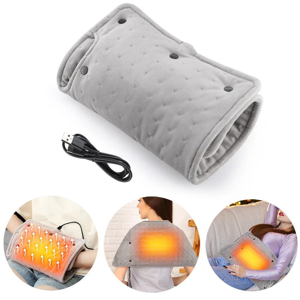 Electric Heating Pad Hand Warmer Heating Muff For Hands USB Plug In Muff Heated Hand Warmer Electric Winter Autumn Keeps Hands Warm Portable Warm Winter Hand Heater For Home Room Warming Blanket