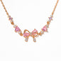 Cute Sweet Bracelet Loving Heart Zircon Bowknot Bracelet