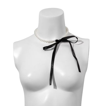 Ornament Vintage Court Beaded Elegant Flannel Tassel Necklace